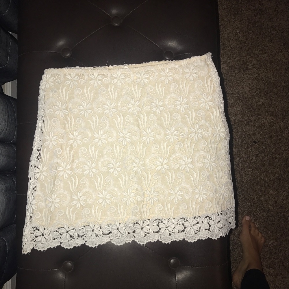 White Lace Zara Skirt